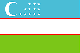 ウズベキスタンの国旗フリー画像