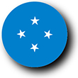 ミクロネシアの国旗ボタンフリー画像