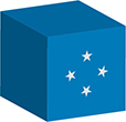 ミクロネシアの国旗キューブフリー画像