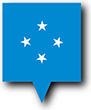 ミクロネシアの国旗ピンフリー画像
