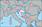 クロアチアの小さい地図画像