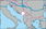 モンテネグロの小さい地図画像