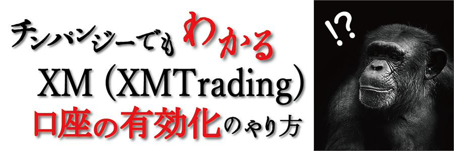 チンパンジーでもわかるXM(XMTrading)口座の有効化のやり方